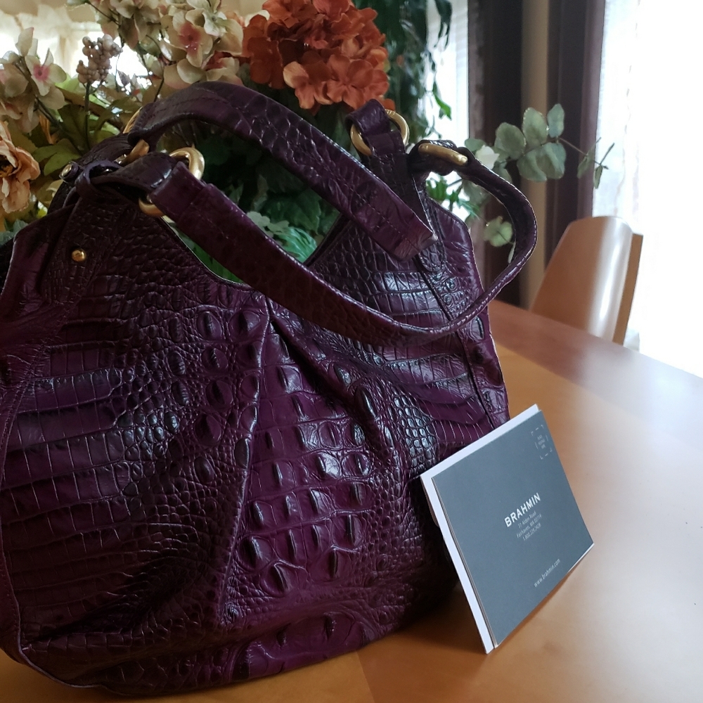 Brahmin "Annie" Purse in Amethyst